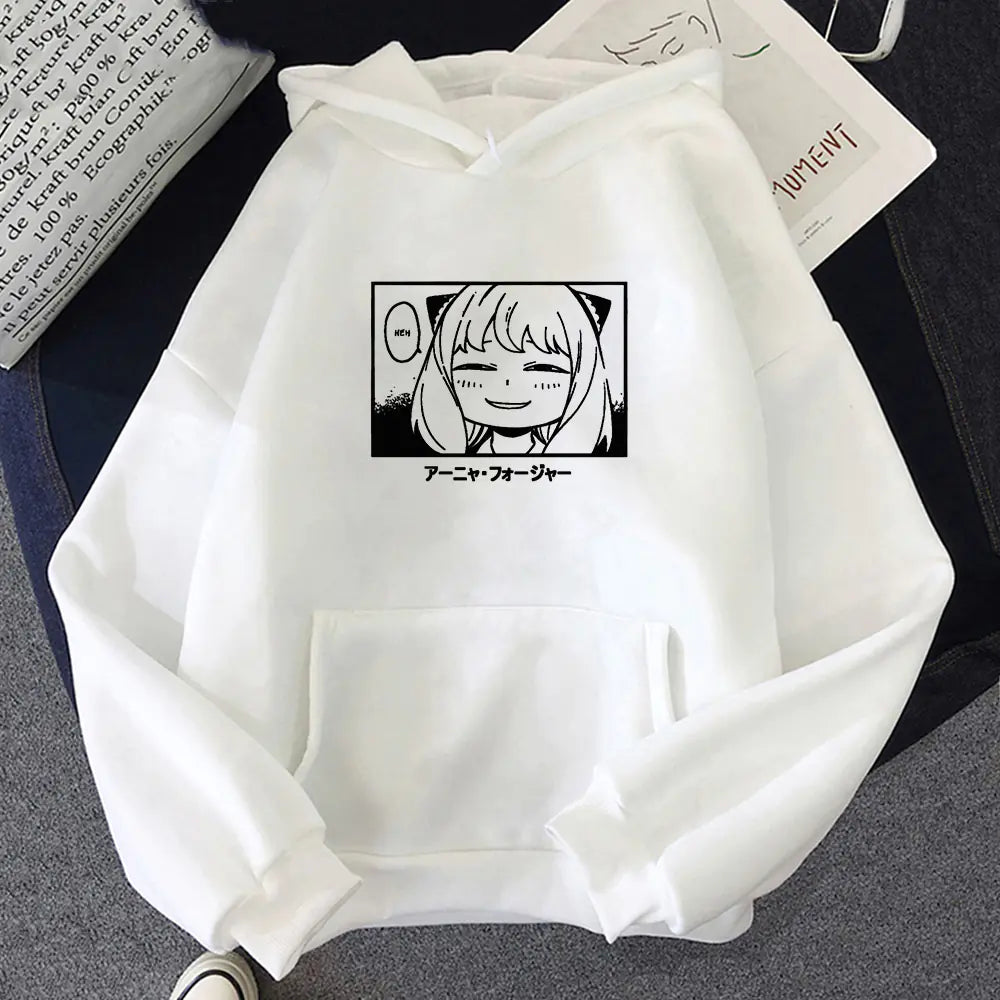Harajuku Spy Family Anya Complacent Print Sweater