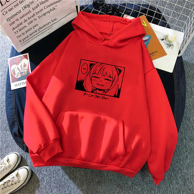 Harajuku Spy Family Anya Complacent Print Sweater