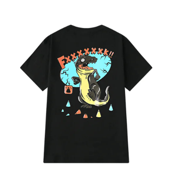 Harajuku Style Hip Hop Short Sleeve Dinosaur T-Shirt