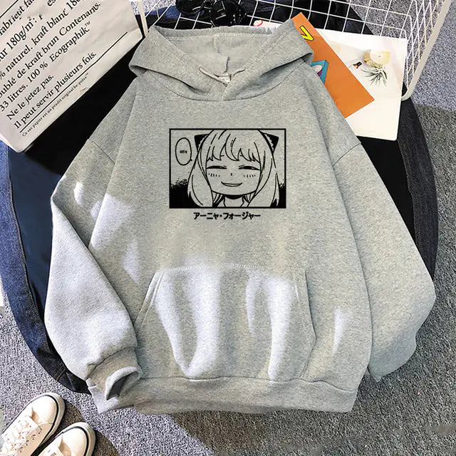 Harajuku Spy Family Anya Complacent Print Sweater
