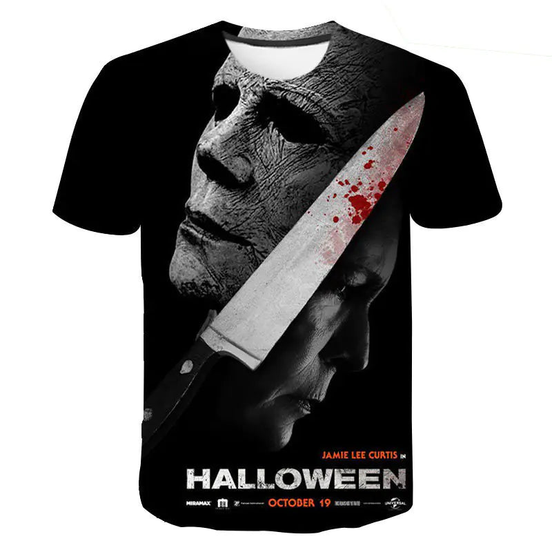 Horror Christmas Hip Hop Scene Men's Polyester T-Shirt