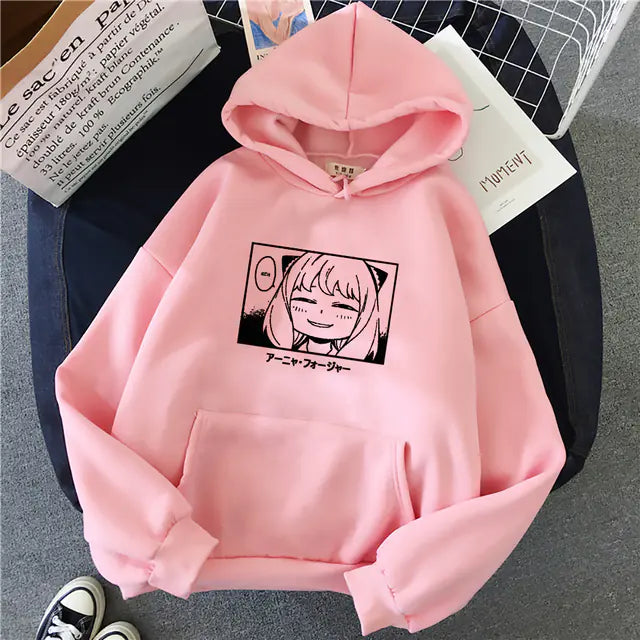 Harajuku Spy Family Anya Complacent Print Sweater
